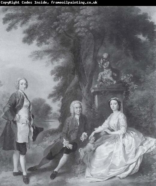 Thomas Gainsborough Jonathan Tyers with his daughter and son-in-law,Elizabeth and John Wood